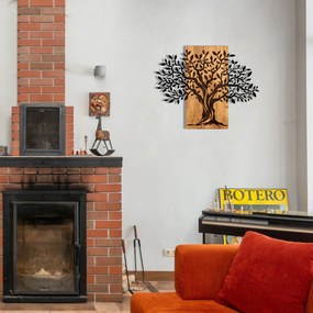 Acessório Decorativo de Parede Sogut – Preto Nogueira – 72 x 58 cm