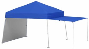 Tenda Pop up, jardim, feiras, eventos 430 x 280 cm (COM TOLDO) com 2 paredes laterais conversíveis, 2 alturas ajustáveis, bolsa de transporte, Azul