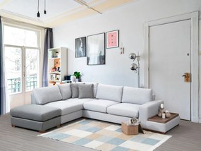 Sofá de Canto Loop – Cinzento Claro – 246 cm x 308 cm