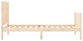 Cama sem colchão 90x200 cm madeira de pinho maciça
