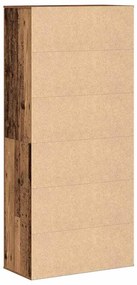 Aparador de Madeira Antiga 80x39x178 cm Madeira Estruturada