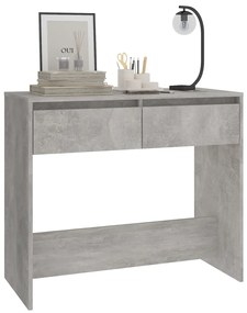 Mesa consola 89x41x76,5cm derivados de madeira cinzento-cimento