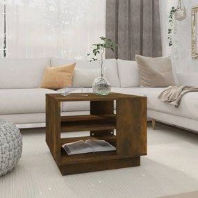 Mesa de centro 55x55x43 cm derivados de madeira carvalho fumado