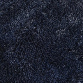 Tapete shaggy de pelo alto NAVARRA 240x240 cm azul-marinho