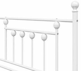 Estrutura de Cama Dia Branco 100x200 cm Aço