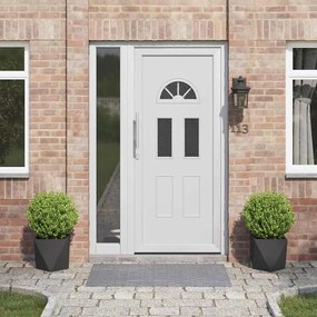 vidaXL Floreira 2 pcs Preto 30 x 30 x 30 cm Aço