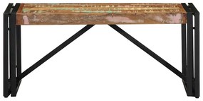 Mesa de centro multicor 80x40x35 cm madeira maciça recuperada