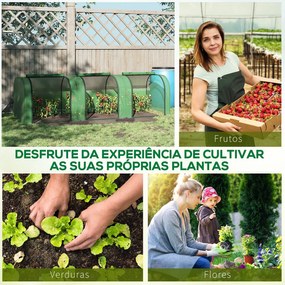 Estufa 295x100x80 cm para Jardim Varanda Estufa Pequena para Cultivo d