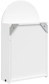 Armário espelhado arqueado p/ casa de banho c/ luz LED branco
