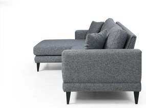 Sofá-Cama de Canto Nordic – Cinzento Escuro – 303 cm x 160 cm