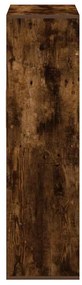 Estante carvalho fumado 66x31x112 cm derivados de madeira
