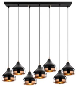 Candeeiro de Teto Yildo – Preto – 88 x 36 cm