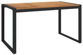 Conjunto de Jantar para Jardim vidaXL 5 Peças Cinza de Polyrattan e Ac