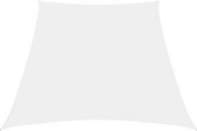 Para-sol estilo vela tecido oxford trapézio 3/4x3 m branco