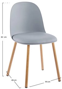 Cadeira Ladny - Cinza claro
