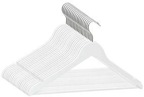 20 pcs conjunto de cabides antiderrapantes madeira branco