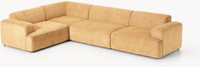 Sofá de canto comprido Melva (4 lugares)
