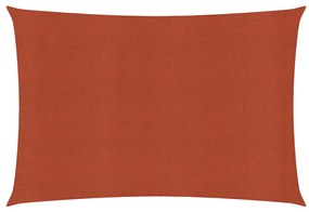 Para-sol estilo vela 160 g/m² 3x5 m PEAD terracota