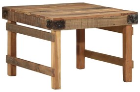 Mesa de Centro 55x60x40 cm Madeira Sólida Recuperada