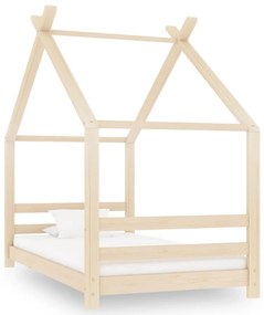 vidaXL Estrutura de cama para crianças 80x160 cm pinho maciço