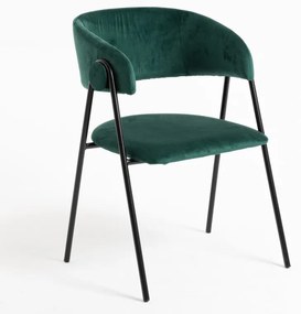 Cadeira Mihu Black Veludo - Verde