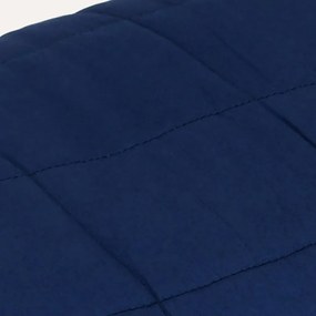 Manta pesada 6 kg 140x200 cm tecido azul