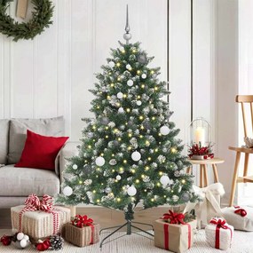 vidaXL Árvore de Natal Artificial com suporte Verde 105 x 105 x 150 cm