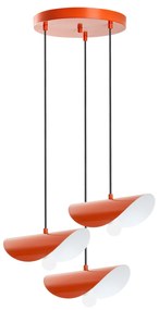 Chandelier Eger – Laranja – Diâmetro 50 cm