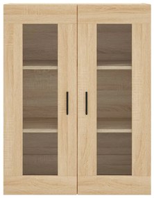Móveis de parede 2 pcs derivados de madeira carvalho sonoma