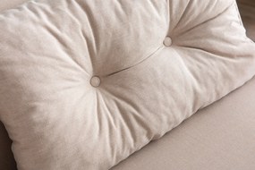 Sofá-Cama de 2 Lugares Sando – Creme – 175 cm x 133 cm