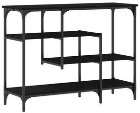 Mesa de Consola vidaXL Preto Carvalho 100x35x75 cm Madeira Engenharia