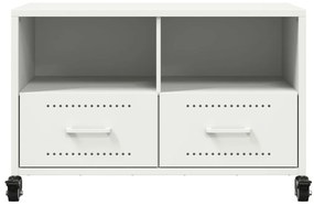 Móvel de TV 68x39x43,5 cm aço branco