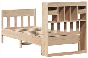 Cama sem colchão 90x200 cm madeira de pinho maciça