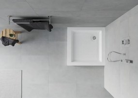 Mexen Rio base quadrada 80 x 80 cm, branca - 45108080