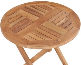 Mesa de jardim dobrável 45 cm madeira de teca maciça