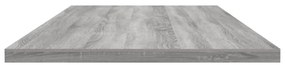 Prateleiras de parede 4pcs derivados de madeira cinzento sonoma