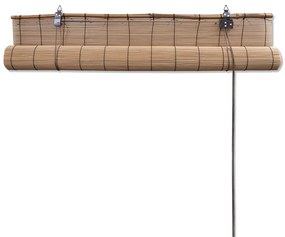 Estore de enrolar 150 x 220 cm bambu castanho