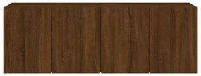 Móveis de parede para TV 2 pcs 60x30x41 cm carvalho castanho