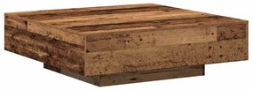 vidaXL Mesa de centro Madeira antiga 100 x 100 x 31 cm