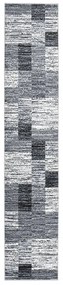 vidaXL Passadeira 80x450 cm polipropileno cinzento