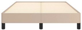 Estrutura de cama 120x200 cm couro artificial cappuccino