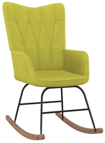 327616 vidaXL Cadeira de baloiço tecido verde