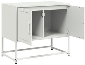 Móvel de TV 68,5x39x60,5 cm aço branco