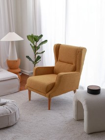 Cadeira Wing Klam – Mostarda – 78x94x70 cm