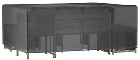 Capa p/ mobiliário de jardim 16 ilhós 300x250x90 cm retangular