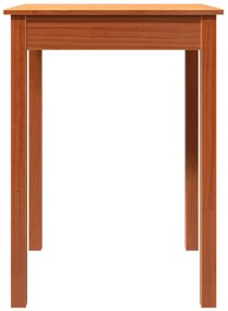 Mesa de jantar 55x55x75 cm madeira pinho maciça castanho cera
