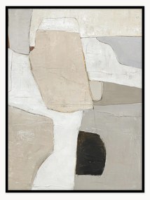 Quadro em tela pintado à mão com moldura em madeira Accurate