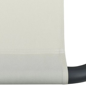 Espreguiçadeira de jardim com toldo branco nata