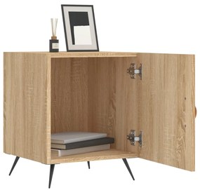 Mesa cabeceira 2pcs 40x40x50cm deriv. madeira carvalho sonoma