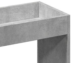 Armário alto 92x33x100 cm derivados de madeira cinzento cimento